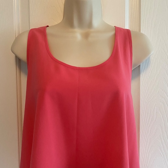BUY 2 ITEMS GET 1 FREE - Frenchi Pink Racer Back Tank Sz XL - Picture 2 of 5